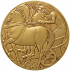 VARIE - Bronzi Placca raffigurante la biga di Achille dell' incisore Veroi, in AE-dorato, 120 mm, uniface
FDC