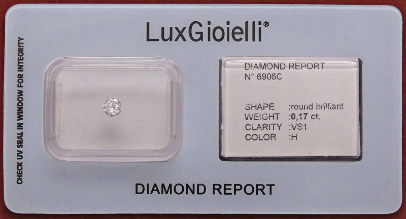 VARIE - Pietre preziose Diamante in confezione e con certificato LuxGioielli, ct...
