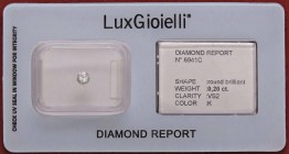 VARIE - Pietre preziose Diamante in confezione e con certificato LuxGioielli, ct 0,20
Ottimo
