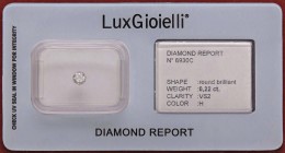 VARIE - Pietre preziose Diamante in confezione e con certificato LuxGioielli, ct 0,22
Ottimo