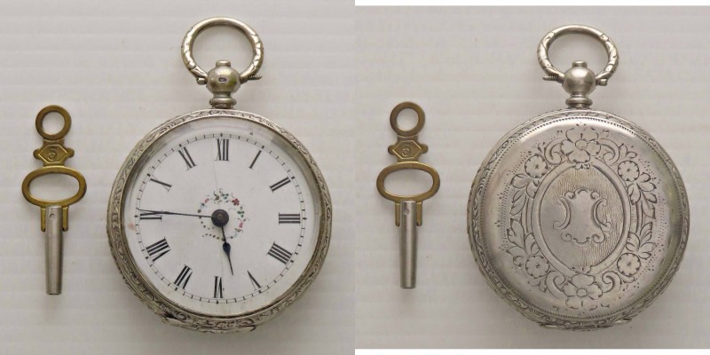 VARIE - Orologi da taschino A chiavetta, in AG900, mm 39
Buono