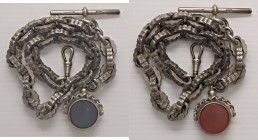 VARIE - Orologi da taschino Catena in AG, cm 34, gr. 53
Ottimo