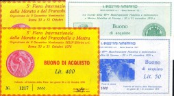VARIE - Buoni Buoni di acquisto numismatici e filatelici del 1976
FDS