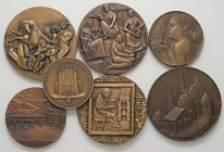 LOTTI - Medaglie VARIE - Lotto di 7 medaglie di grande modulo in AE
qFDC÷FDC