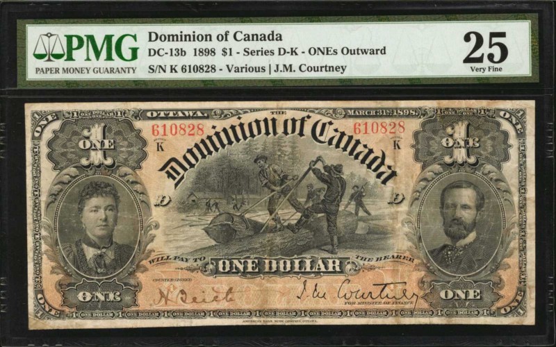 CANADA. Dominion of Canada. 1 Dollar, 1898. DC-13b. PMG Very Fine 25.

Logging...