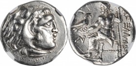 CELTIC. Lower Danube. AR Drachm, ca. 3rd century B.C. NGC Ch EF.

Imitating the types of Alexander III (the Great) of Macedon. Obverse: Head of Hera...