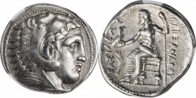 MACEDON. Kingdom of Macedon. Philip III, 323-317 B.C. AR Tetradrachm (17.16 gms), Amphipolis Mint, ca. 322-320 B.C. NGC EF, Strike: 5/5 Surface: 5/5....