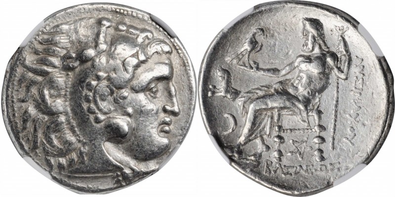 THRACE. Kingdom of Thrace. Lysimachos, 323-281 B.C. AR Tetradrachm (16.96 gms), ...