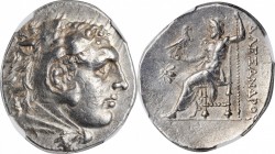 MYSIA. Pergamon. Kingdom of Pergamon. Attalos I, 241-197 B.C. AR Tetradrachm (17.28 gms), Pergamon Mint, ca. 215-200 B.C. NGC AU, Strike: 5/5 Surface:...