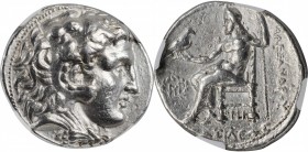 SYRIA. Seleukid Kingdom. Seleukos I Nikator, 312-281 B.C. AR Tetradrachm (17.07 gms), Babylon I Mint, ca. 311-300 B.C. NGC EF, Strike: 5/5 Surface: 3/...
