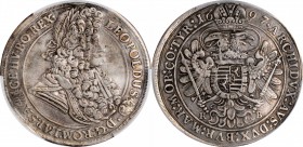 AUSTRIA. Taler, 1697-KB. Kremnica Mint. Leopold I. PCGS Genuine--Damage, EF Details Gold Shield.

Dav-3264; KM-214.8. Though exhibiting some minor d...