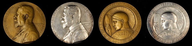 BELGIUM. Duo of Ernst Babelon/International Numismatic & Medallic Art Congress S...