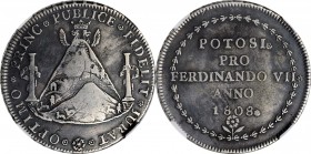 BOLIVIA. Silver Proclamation Medal, 1808. Potosi Mint. Ferdinand VII. NGC VF-30.

Medina-346; Fon-9391. Proclamation of Ferdinand VII by the city of...