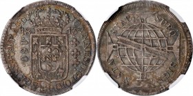 BRAZIL. 160 Reis, 1813-R. Rio de Janeiro Mint. Joao as Prince Regent. NGC AU-55.

KM-306.1. Presenting a deep iridescent tone, this lightly handled ...