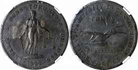CANADA. Lesslie & Sons Copper 2 Pence Token, 1822. NGC VF Details--Damage.

Charlton-UC-3; Breton-717. The noted damage refers to two areas of tooli...