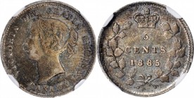 CANADA. 5 Cents, 1885. London Mint. Victoria. NGC EF Details--Rim Damage.

KM-2. Small 5 variety. A KEY DATE in the series, this piece exhibits some...