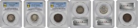 CANADA. Trio of Victorian Denominations (3 Pieces), 1858-99. All PCGS Gold Shield Certified.

1) 20 Cents, 1858. PCGS Fine-12. KM-4. 2) 25 Cents, 18...