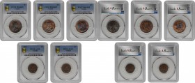 CANADA. Quintet of Cents (5 Pieces), 1897-1923. Victoria to George V. All PCGS Gold Shield Certified.

1) 1897. London Mint. PCGS MS-64 Brown. KM-7....