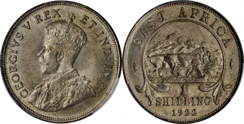 EAST AFRICA. Shilling, 1922. PCGS MS-63 Gold Shield.

KM-21. Exceeded in the P...