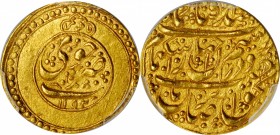 IRAN. Zand Dynasty. 1/4 Mohur, AH 1192 (1778). Khuy Mint. Karim Khan. PCGS MS-64 Gold Shield.

2.70 gms. Fr-20; KM-525.3; Album-2791. Vibrant and we...
