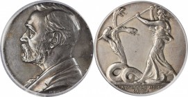 SWEDEN. Alfred Nobel Memorial Silver Medal, 1926. PCGS SPECIMEN-62 Gold Shield.

By E. Lindberg. Commemorating the 30th anniversary of the death of ...