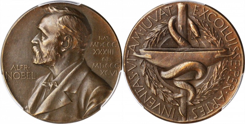 SWEDEN. Nobel Nominating Committee for Medicine Bronze Medal, ND (1943). PCGS SP...
