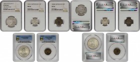 SWITZERLAND. Quintet of Mixed Denominations (5 Pieces), 1851-1948. NGC or PCGS Gold Shield Certified.

1) 5 Francs, 1948-B. PCGS MS-65. KM-40. 2) 2 ...