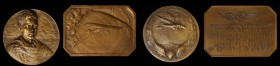 UNITED STATES OF AMERICA. Charles Lindbergh Bronze Medals (2 Pieces), 1927. Average Grade: EXTREMELY FINE.

1) New York to Paris. Diameter: 70mm. By...