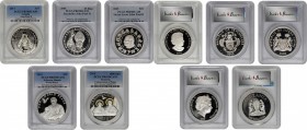MIXED LOTS. Quintet of Pope John Paul II Silver Issues (5 Pieces), 2005-14. All PCGS Certified.

1) Canada. 10 Dollars, 2014. PCGS PROOF-70 Deep Cam...