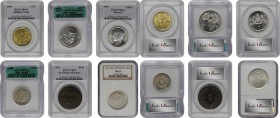 MIXED LOTS. Sextet of Mixed Denominations (6 Pieces), 1825-1970. All ICG, NGC, or PCGS Certified.

1) Belgian Congo. 5 Francs, 1952. PCGS MS-64. 2) ...