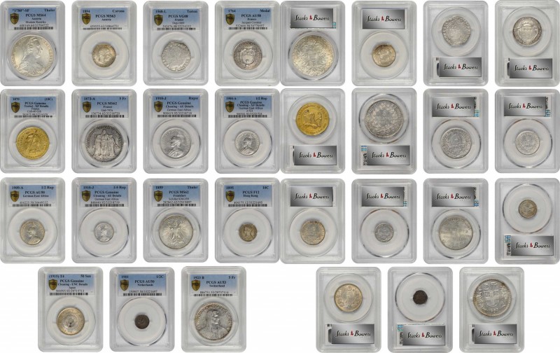 MIXED LOTS. Group of Mixed Denominations (15 Pieces), 1568-1923. All PCGS Gold S...