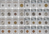 MIXED LOTS. Group of Mostly Scandinavian Issues (16 Pieces), 1874-1968. All NGC Certified.

Focusing mostly upon the Scandinavian region, this inter...