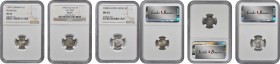 MIXED LOTS. Trio of Silver Minors (3 Pieces), 1698-1900. All NGC Certified.

1) Germany, Frankfurt. Kreuzer, ND (1839). NGC MS-66. KM-317. 2) Great ...