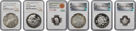 MIXED LOTS. Trio of Silver Crowns (3 Pieces), "1780"-1975. All NGC Certified.

1) Austria. Restrike Taler "1780" (1984). Maria Theresa. NGC MS-67. c...