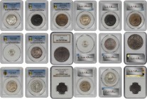 MIXED LOTS. Nonet of World Crowns & Minors (9 Pieces), 1835-1947. All NGC or PCGS Gold Shield Certified.

The delightful mix contains an array of si...