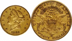 Lot of (2) 1882-CC Liberty Head Double Eagles. VF-25 (PCGS).

PCGS# 8997. NGC ID: 26BF.

Estimate: $4000