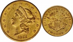 Lot of (4) 1855-Dated Liberty Head Double Eagles. AU Details (PCGS).

Included are: 1855 AU Details--Tooled; 1855 AU Details--Cleaned; 1855-S AU Det...