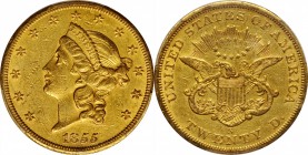Lot of (4) 1855-Dated Liberty Head Double Eagles. AU Details (PCGS).

Included are: 1855 AU Details--Cleaned; 1855 AU Details--Environmental Damage;...