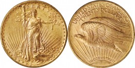 1922 Saint-Gaudens Double Eagle. Mint State (Uncertified).

PCGS# 9173. NGC ID: 26G3.

Estimate: $2200