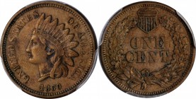 1860 Indian Cent. Pointed Bust. EF-40 (PCGS).

PCGS# 2056. NGC ID: 227F.

Estimate: $75