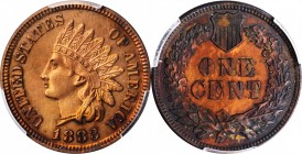 1883 Indian Cent. Proof. Unc Details--Environmental Damage (PCGS).

PCGS# 2336. NGC ID: 22A4.

Estimate: $100