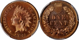 1884 Indian Cent. Proof-65 RB (PCGS).

PCGS# 2340. NGC ID: 22A5.

Estimate: $400