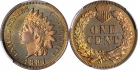 1887 Indian Cent. Proof-65 BN (PCGS). CAC.

PCGS# 2348. NGC ID: 22A9.

Estimate: $300