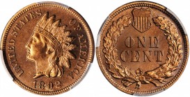 1892 Indian Cent. Proof-65 RB (PCGS).

PCGS# 2364. NGC ID: 22AE.

Estimate: $420