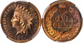1894 Indian Cent. Proof-65 RB (PCGS). CAC.

PCGS# 2370. NGC ID: 22AG.

Estimate: $475