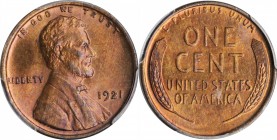 1921 Lincoln Cent. MS-65 RB (PCGS). CAC.

PCGS# 2532. NGC ID: 22C6.

Estimate: $150