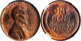 1922-D Lincoln Cent. MS-64 RB (NGC).

PCGS# 2538. NGC ID: 22C8.

Estimate: $250