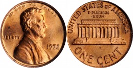 1972 Lincoln Cent. Doubled Die Obverse. MS-65 RD (NGC).

PCGS# 2950. NGC ID: 22GU.

Estimate: $375