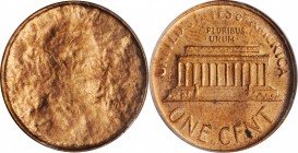 Undated Lincoln Cent. Memorial Reverse--Struck by Capped Die--MS 60 Details--Counting Wheel Damage (ANACS).

Estimate: $100