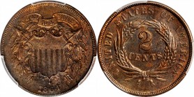 Lot of (5) 1864 Two-Cent Pieces. Large Motto. Unc Details (PCGS).

Included are: (3) Unc Details--Cleaned; and (2) Unc Details--Questionable Color....
